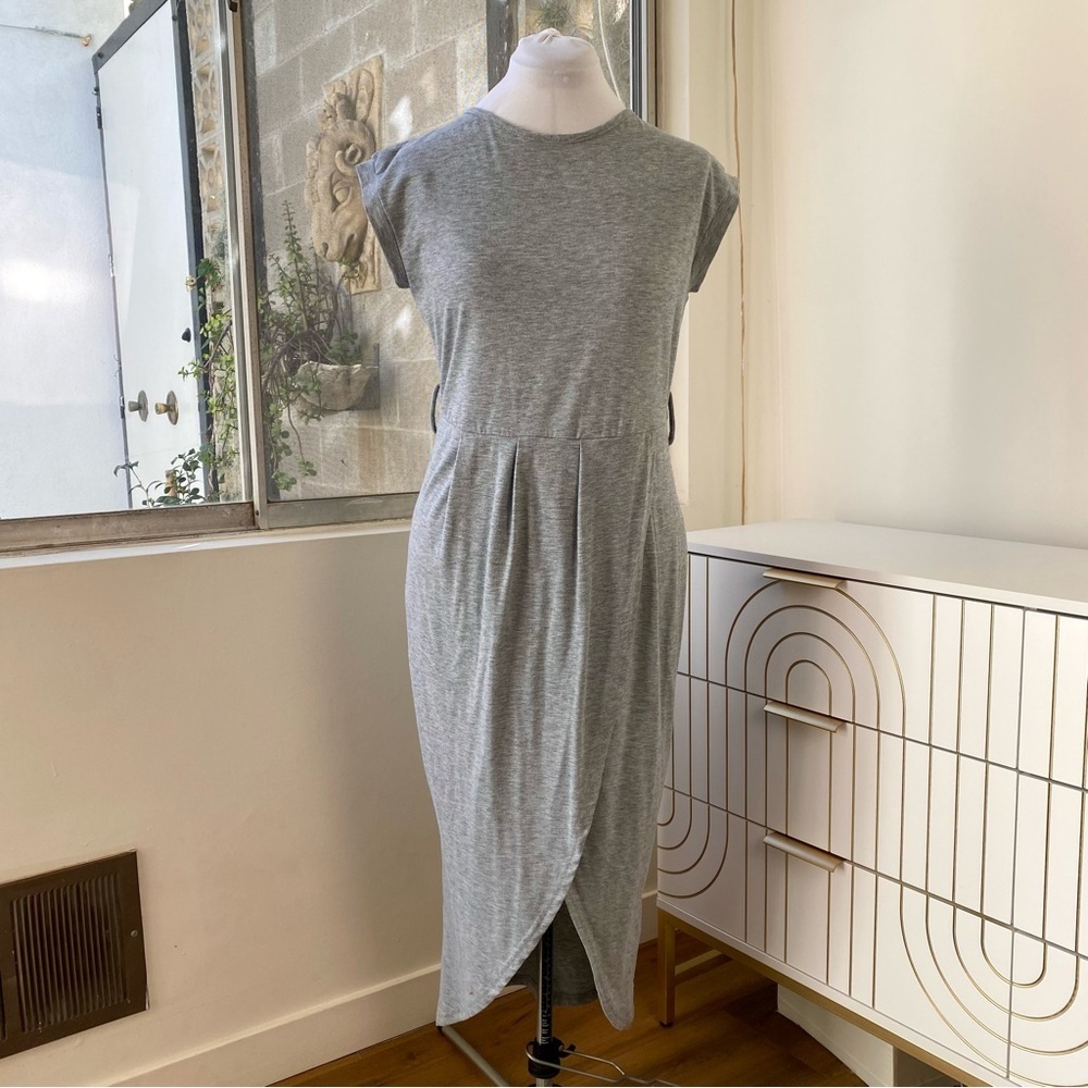 Heather Grey Paris Tulip Midi Dress, Size S - Picture 3 of 7